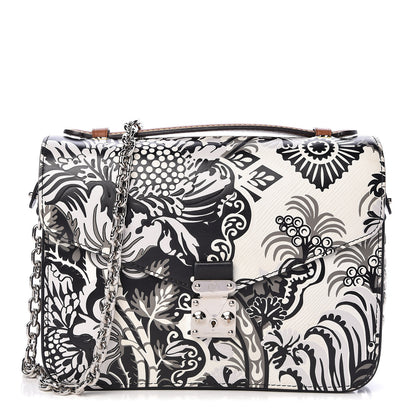 Louis Vuitton Epi Monogram Floral Pochette Metis Black White 1 of 10