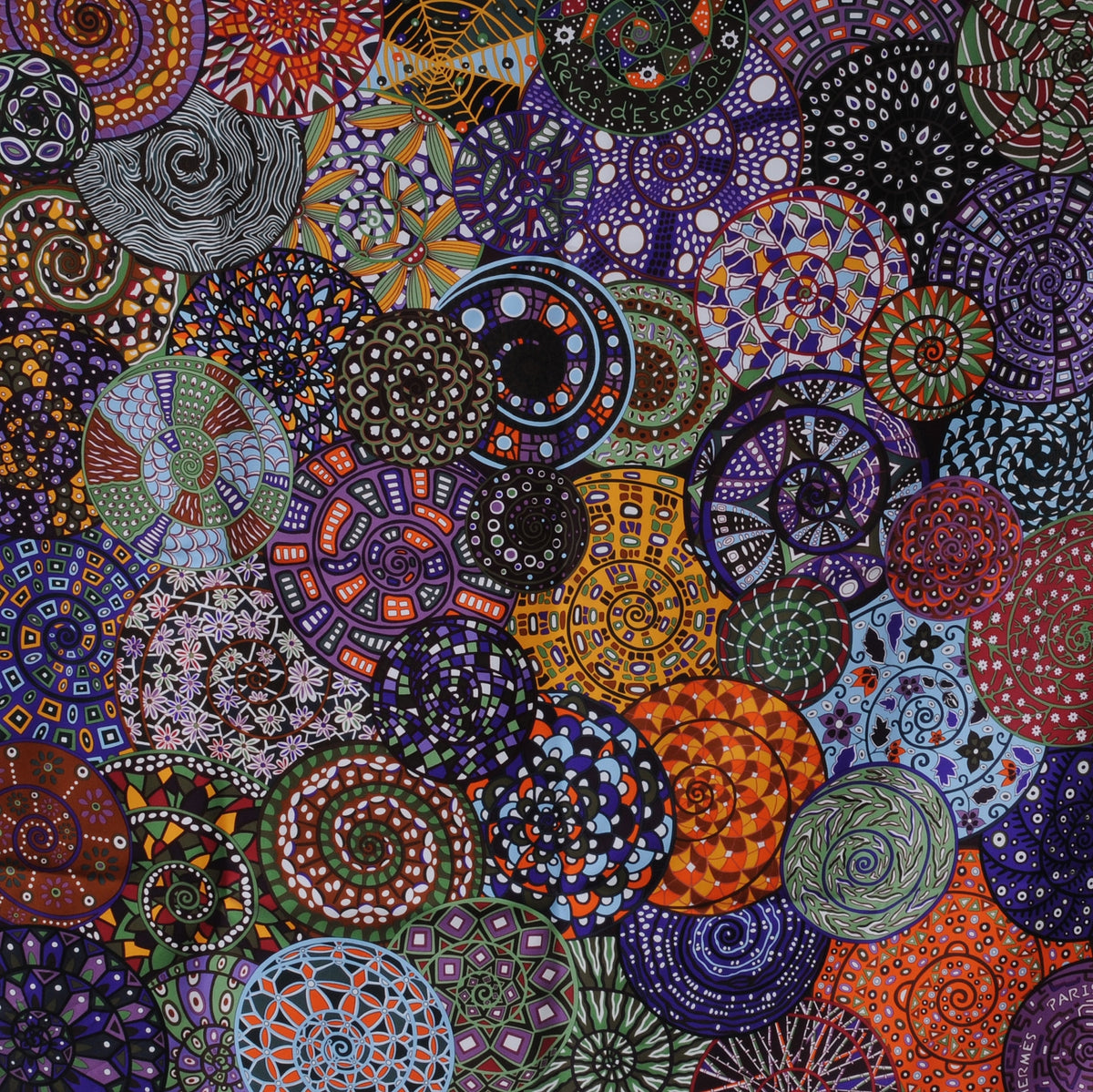 Silk Reve D Escargot Scarf 90