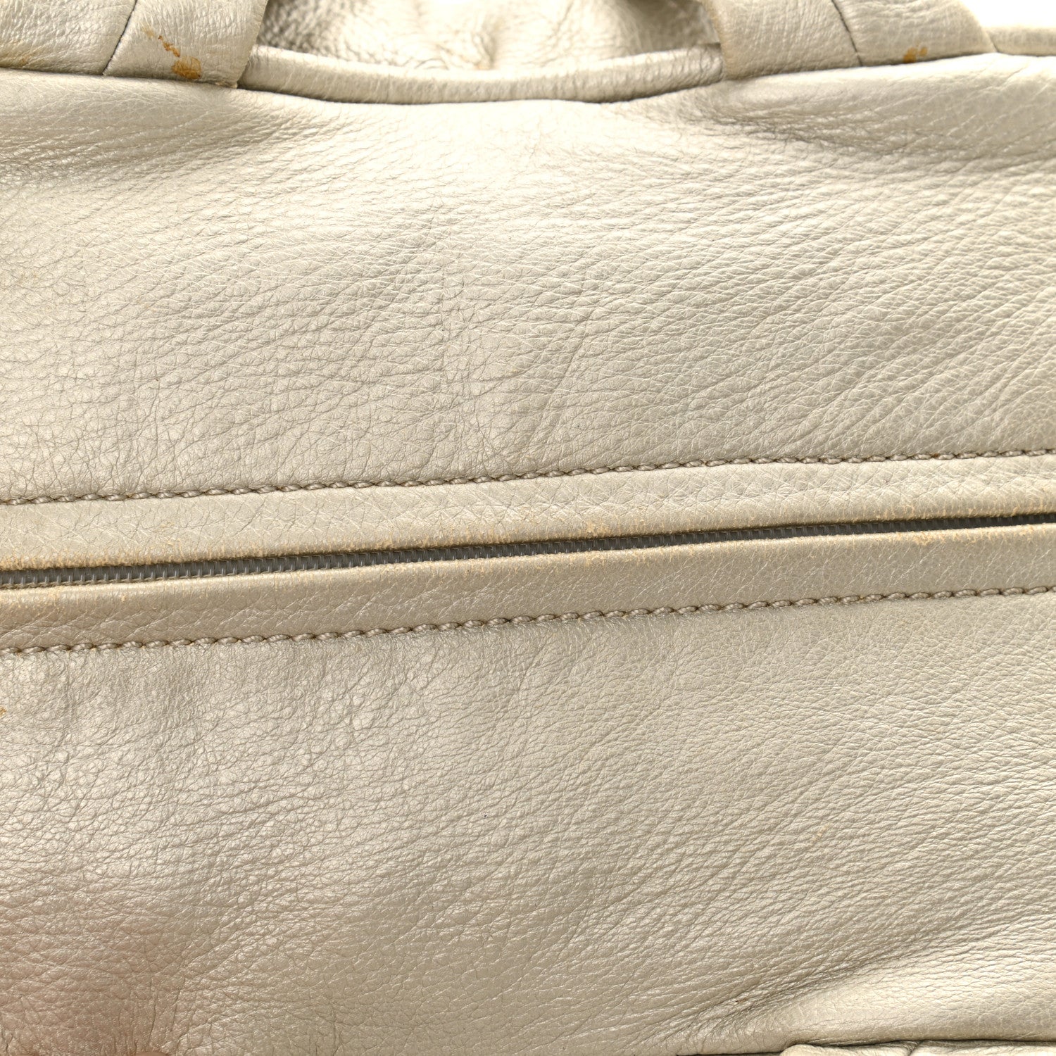 Chanel Metallic Deerskin Stitched Bowler Gold 12 of 12