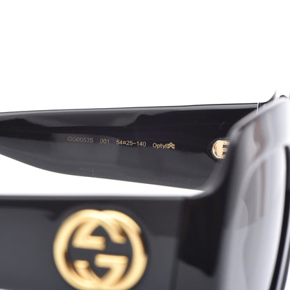 Gucci Acetate Square Frame Sunglasses GG0053S Black 5 of 8