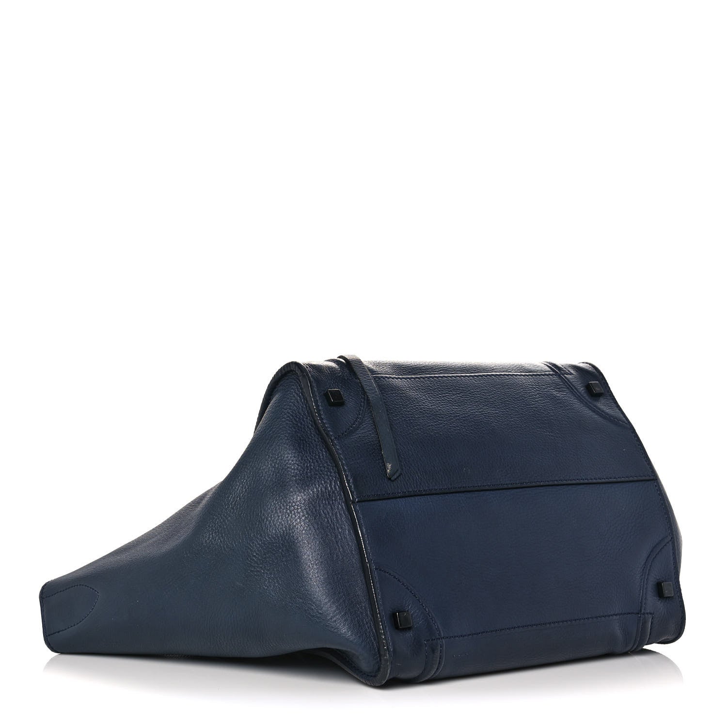 Celine Grained Calfskin Medium Phantom Luggage Indigo 3 of 18