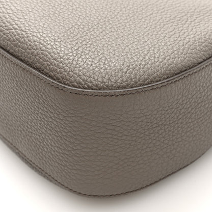Prada Vitello Daino Soft Large Zippered Messenger Hobo Argilla 9 of 9