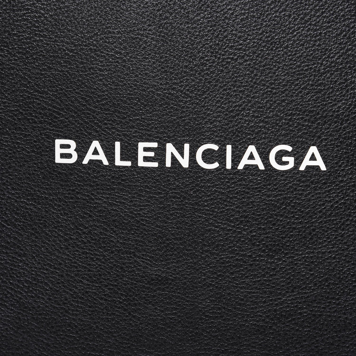 Balenciaga Calfskin Medium Logo North South Shopping Tote Black 11 of 11