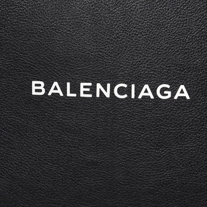Balenciaga Calfskin Medium Logo North South Shopping Tote Black 11 of 11