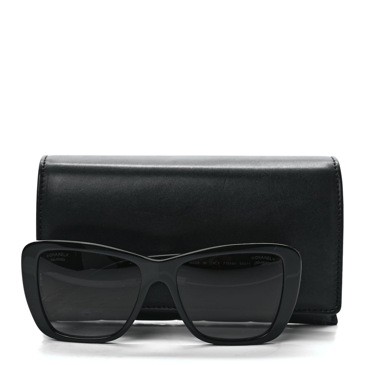 Acetate Polarized Butterfly Sunglasses 71548A Black