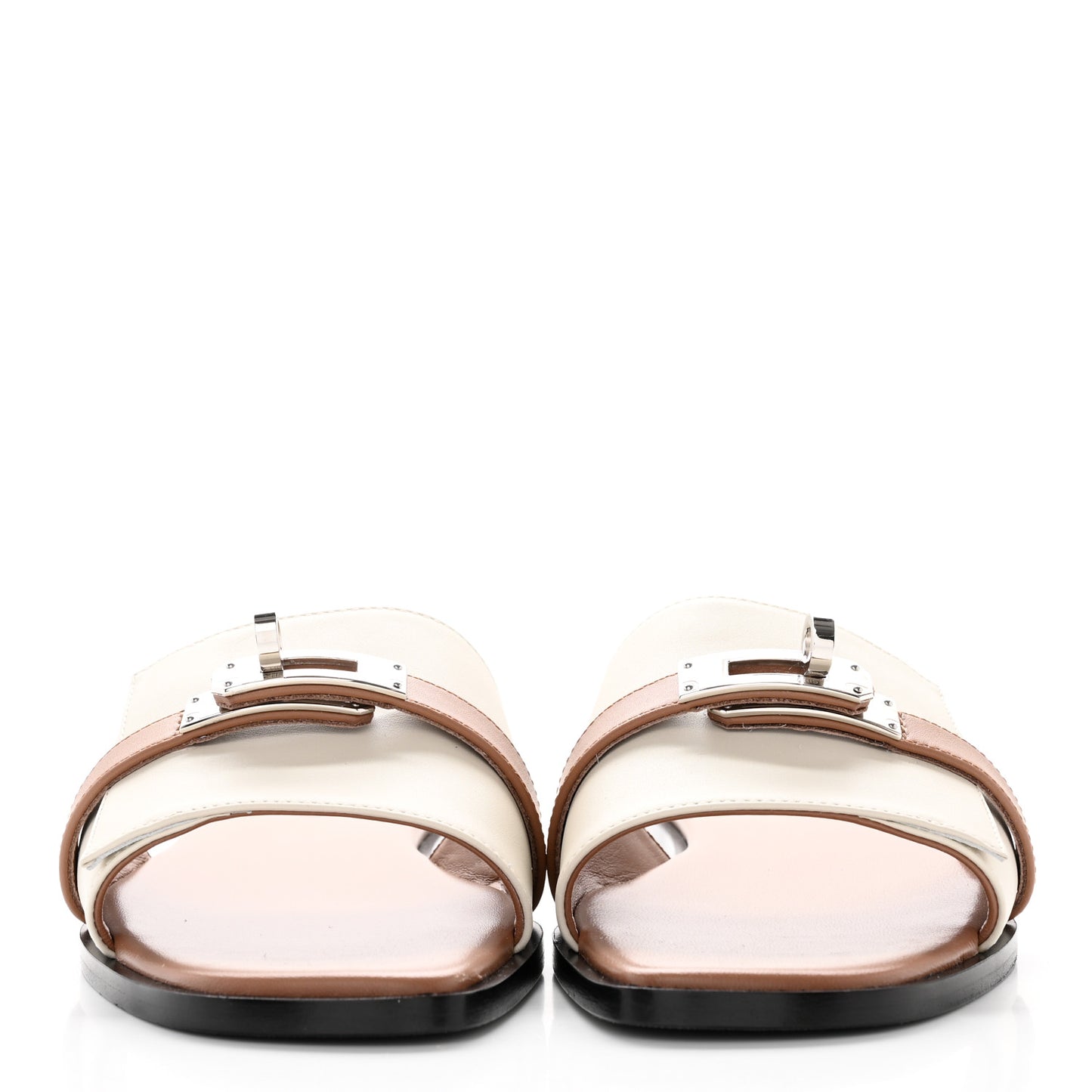 Calfskin Giulia Sandals 36 Beige Glaise Rose Perle