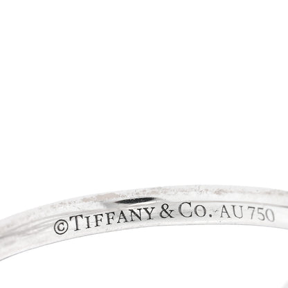 Tiffany 18K White Gold Diamond .40ctw Bow Ring 53 6.5 4 of 5
