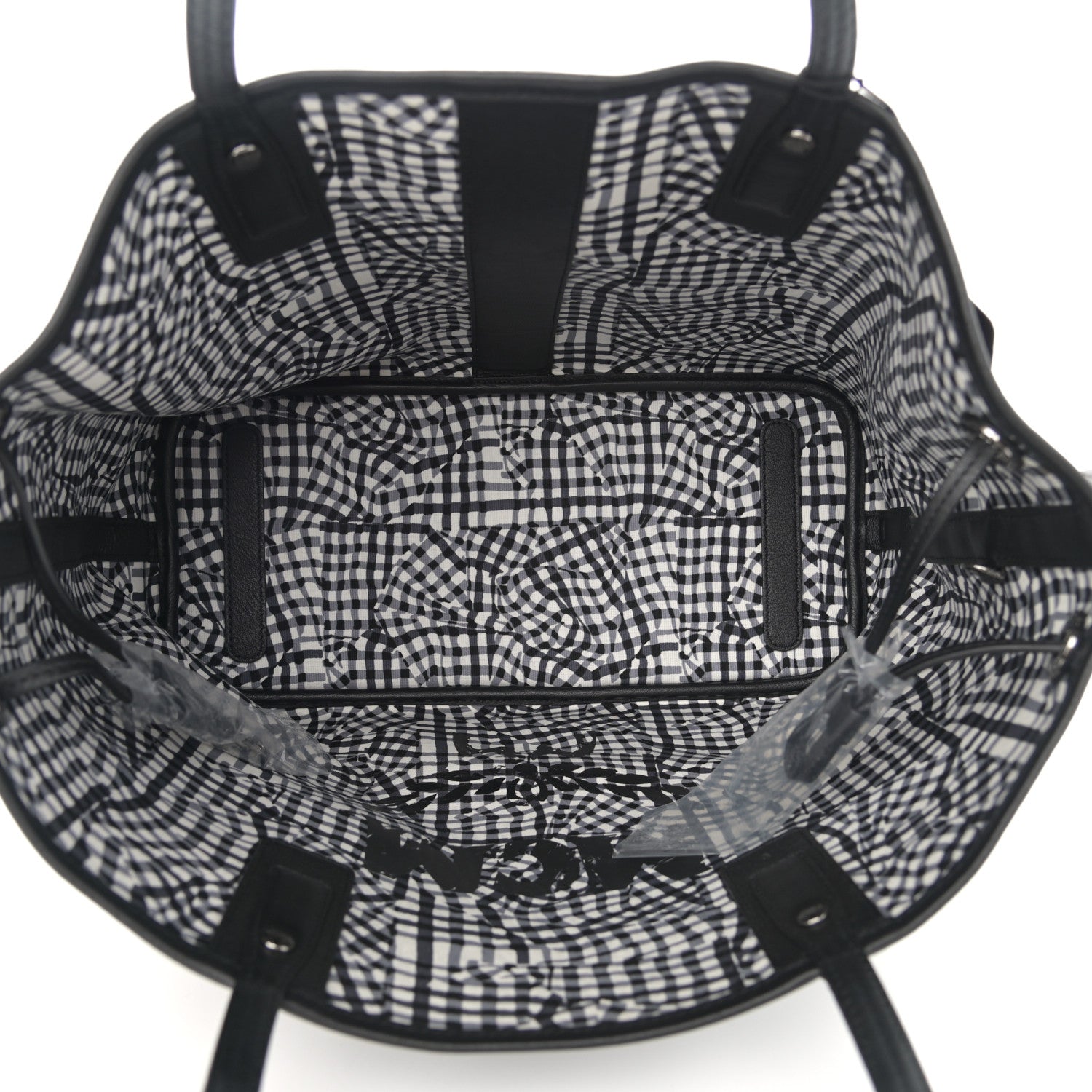 MCM Visetos Medium Liz Reversible Shopper Tote Black 9 of 16