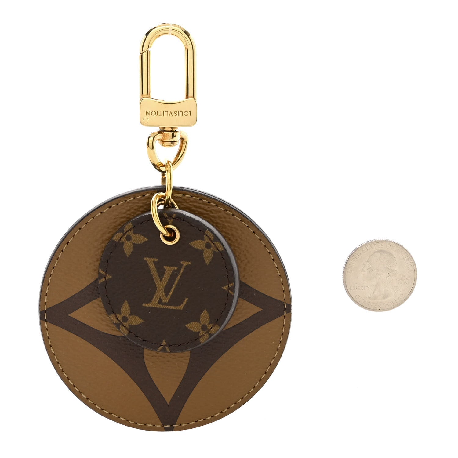 Louis Vuitton Monogram Reverse Key Holder Bag Charm 2 of 5