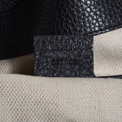 Gucci Pebbled Calfskin Medium Soho Shoulder Bag Black 7 of 9