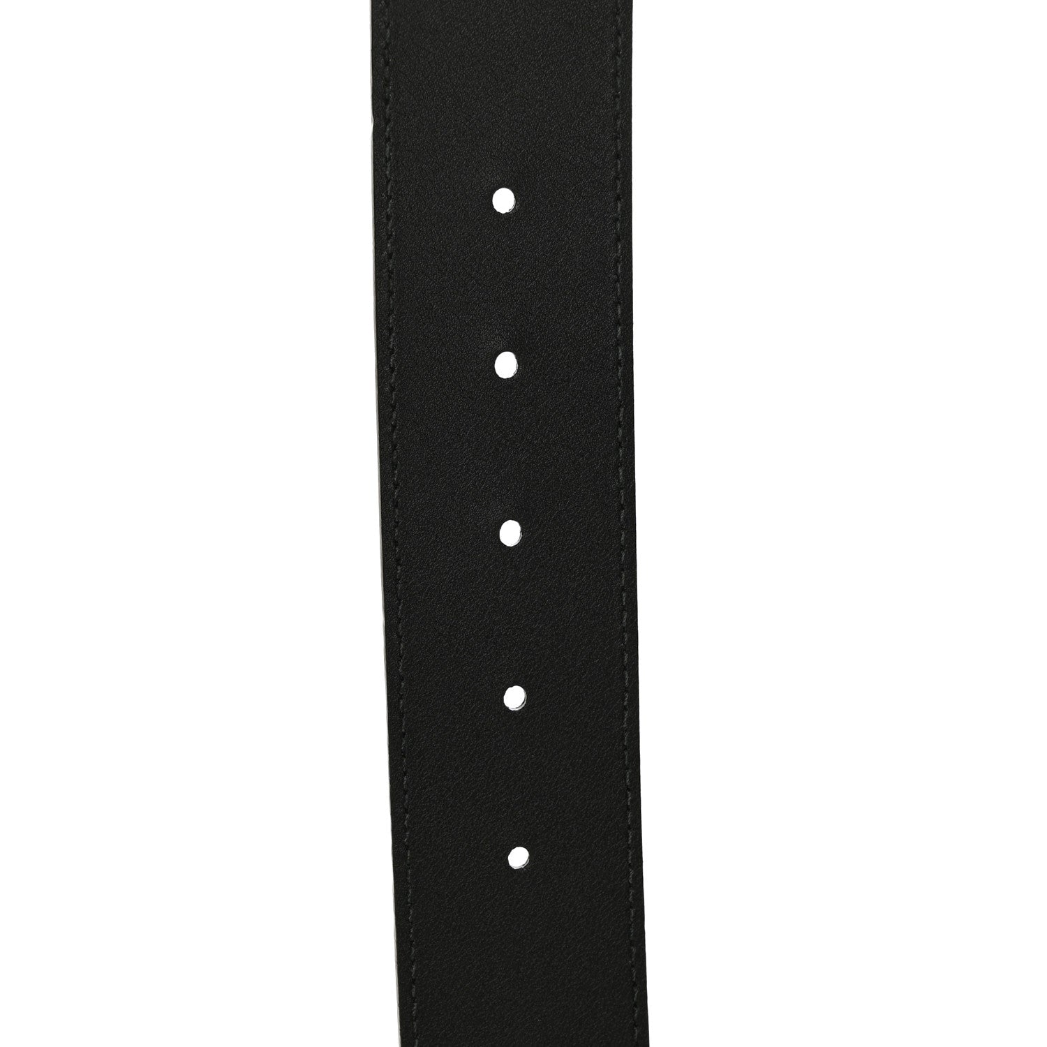 Gucci Textured Dollar Calfskin Nickel Double G 40mm Belt 85 34 Black 6 of 8