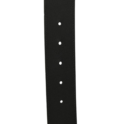 Gucci Textured Dollar Calfskin Nickel Double G 40mm Belt 85 34 Black 6 of 8
