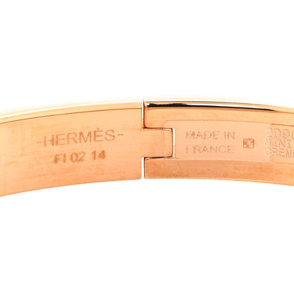Hermes Enamel Mini Clic Chaine d'Ancre Bracelet PM Creme 4 of 4