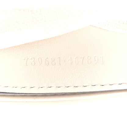 Gucci Calfskin Matelasse Monochrome Mini GG Marmont Crossbody Shoulder Bag White 8 of 11
