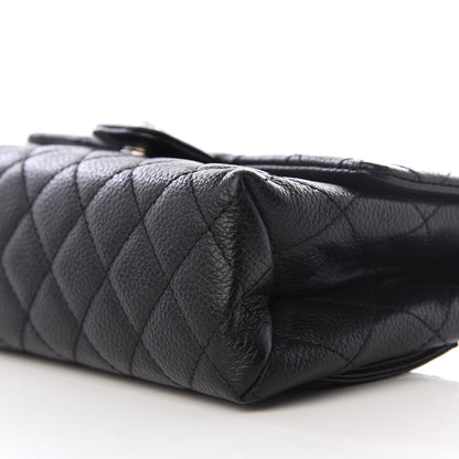Chanel Grained Calfskin Quilted 2.55 Reissue Flap Belt Bag Clutch Black 6 of 8