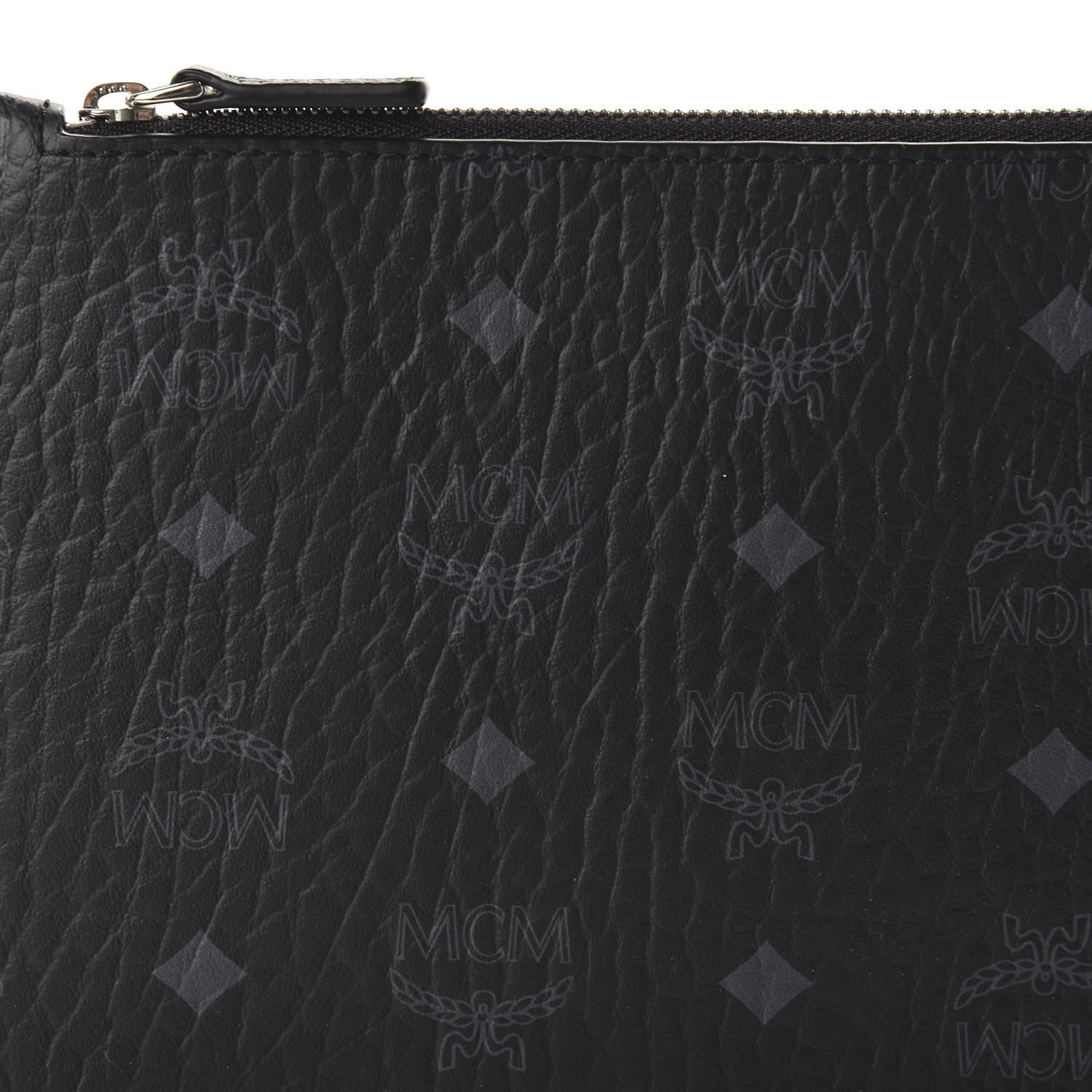 MCM Visetos Yris Shopper Pouch Black 9 of 9