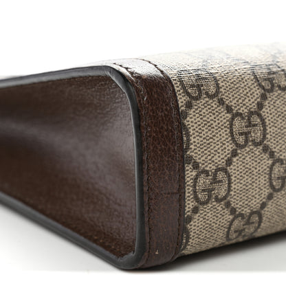 Gucci GG Supreme Monogram Web Ophidia Pouch Brown 9 of 9