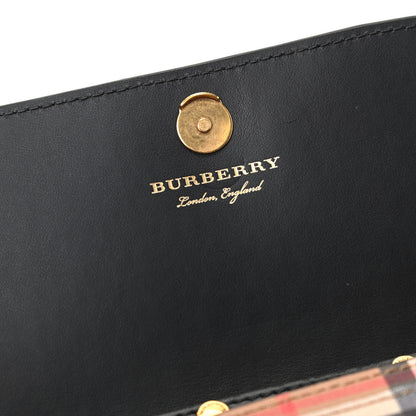 Burberry Vintage Check Henley Wallet On Chain Black 8 of 8