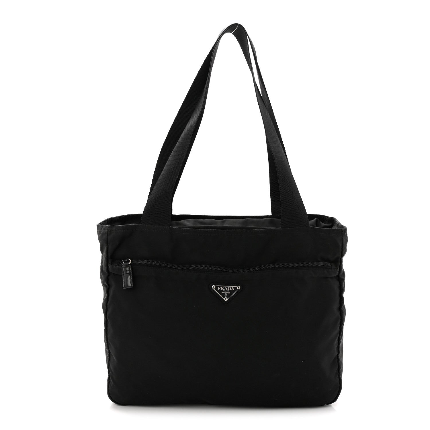 Prada Tessuto Nylon Shopping Tote Black 1 of 9