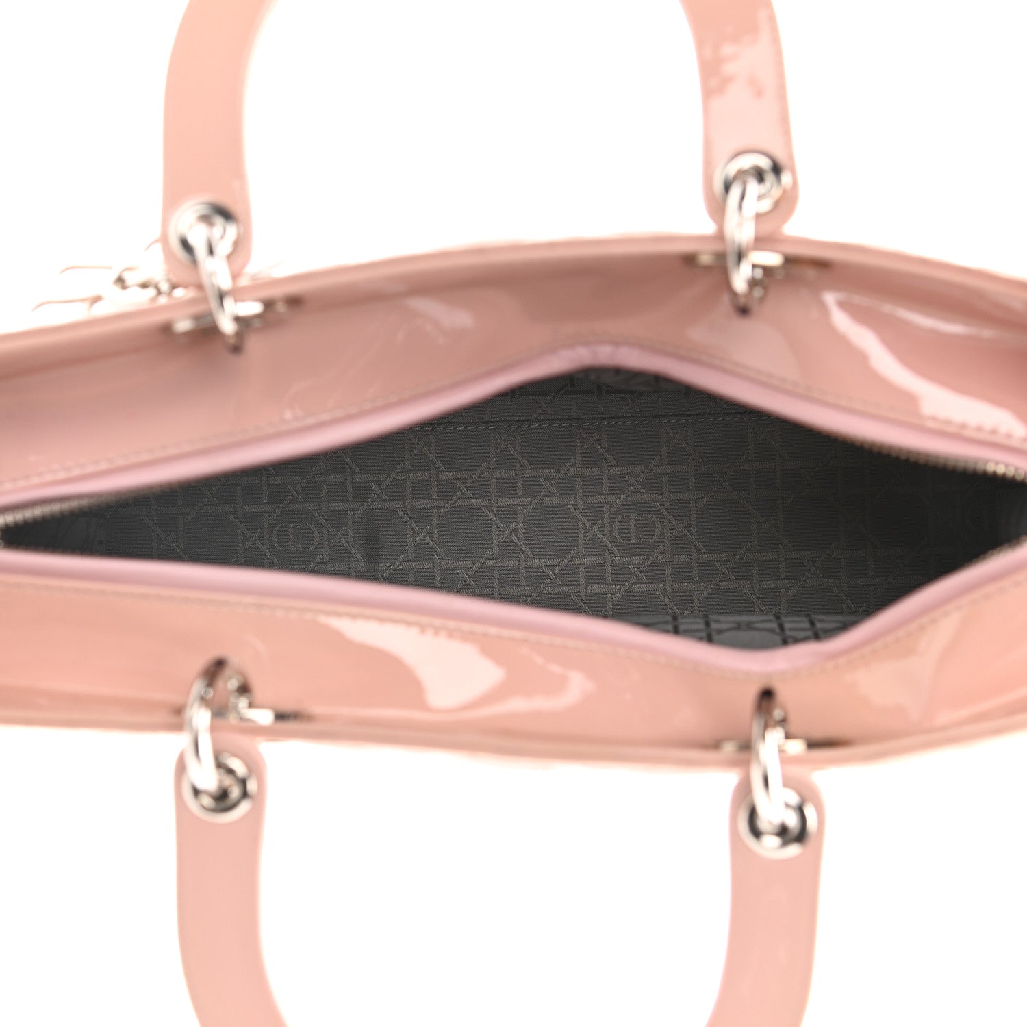 Christian Dior Patent Cannage Large Lady Dior Pink 5 of 9