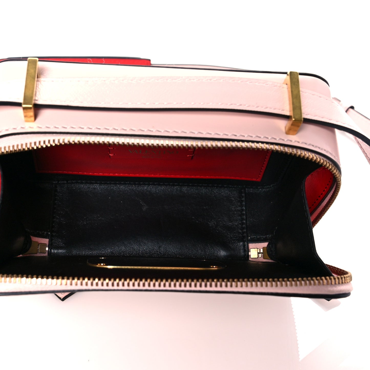 Smooth Calfskin VSling Crossbody Bag Pink