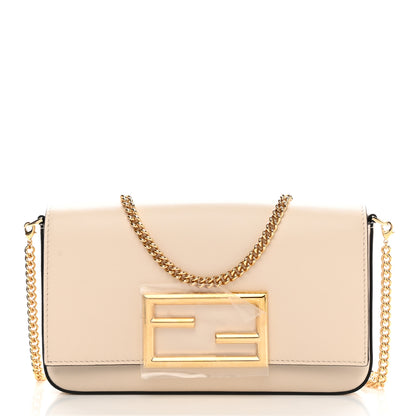 Fendi Vitello Palmellato Wallet on Chain with Pouches Camelia 3 of 11