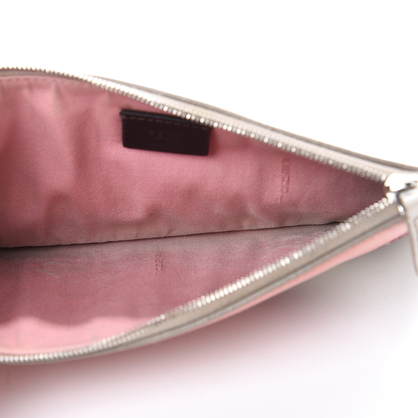 Vitello Elite Crystal Eye Monster Zip Pouch Grigio Polvere Ribes Multicolor
