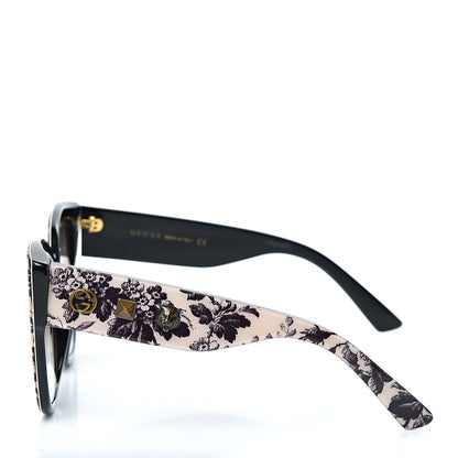 Gucci Acetate Herbarium Print Square Frame Sunglasses GG0059S White 3 of 7