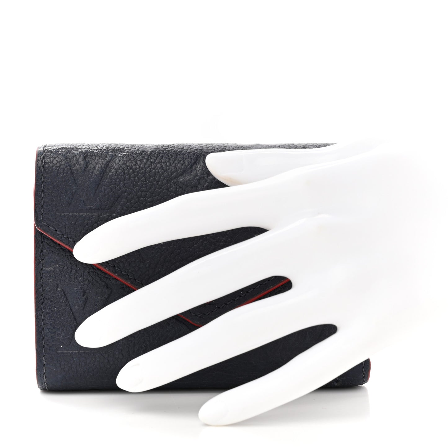 Empreinte Victorine Wallet Marine Rouge