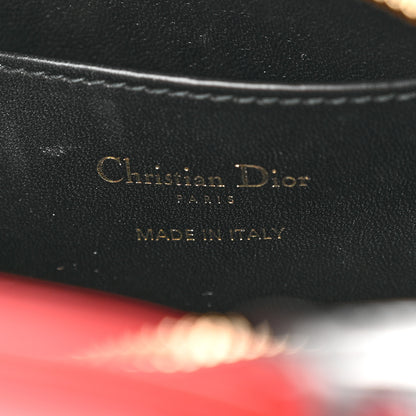 Christian Dior Goatskin Calfskin Cannage Beaded Lily Tote Multicolor 6 of 11