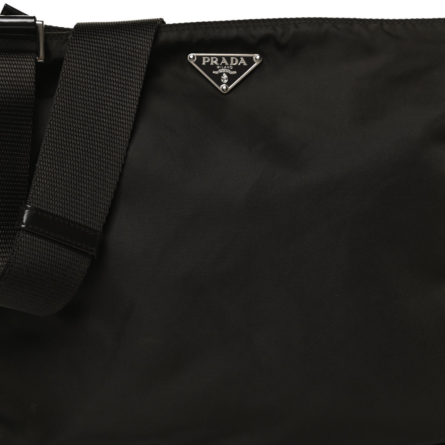 Prada Tessuto Nylon Messenger Bag Brown 8 of 13