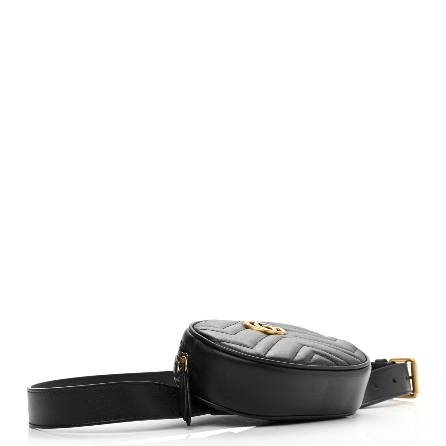 Calfskin Matelasse GG Marmont Belt Bag 85 34 Black