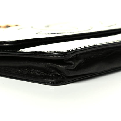 Chanel Patent Timeless CC Wallet On Chain WOC Black 5 of 7