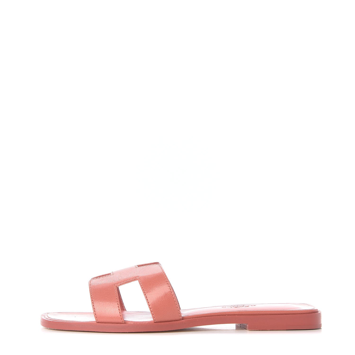 Hermes Chevre Oran Sandals 37 Rouge Blush 1 of 11