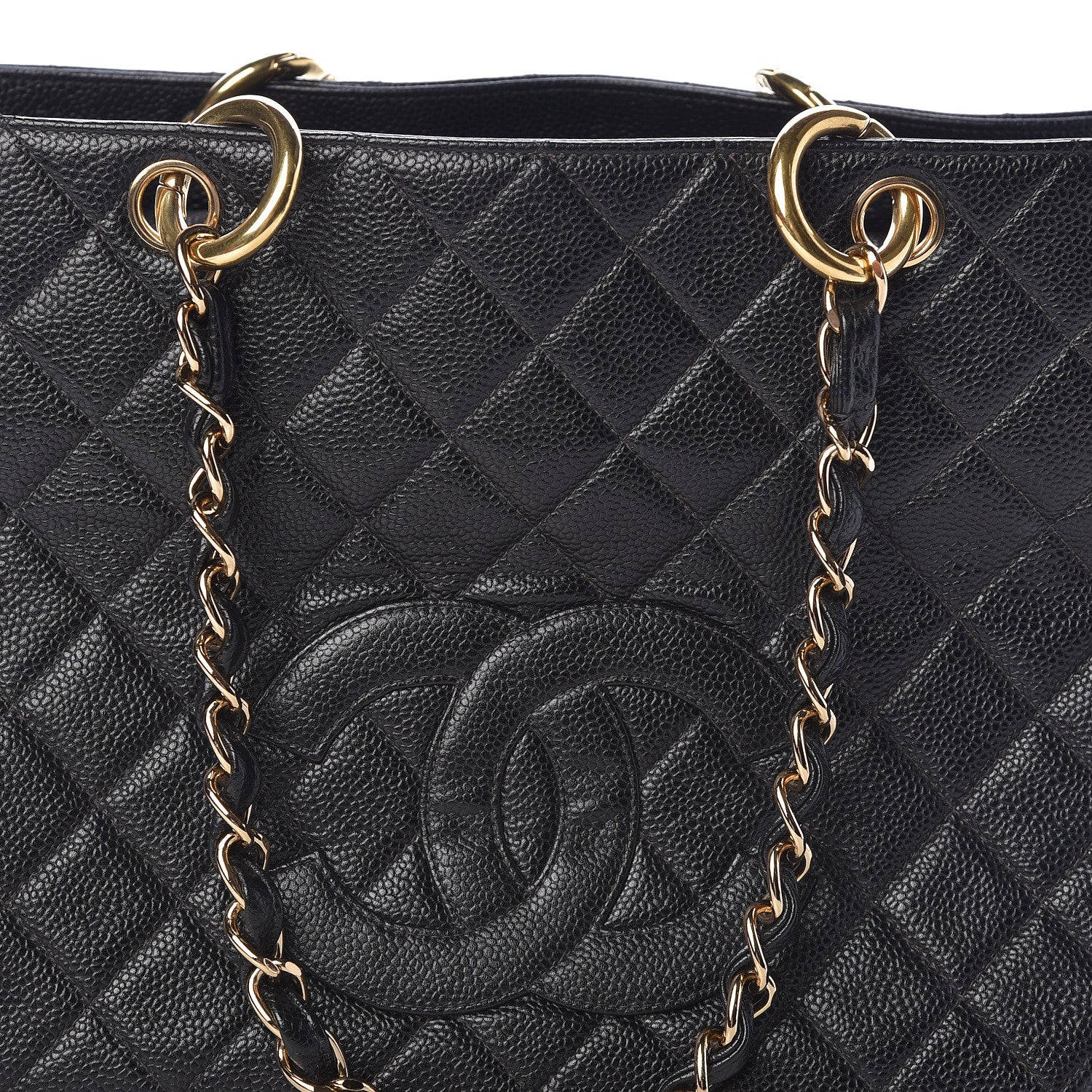 Chanel Caviar Quilted Grand Timeless Tote GTT Black 8 of 12