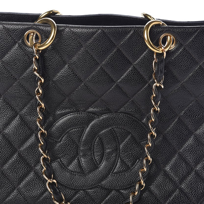 Chanel Caviar Quilted Grand Timeless Tote GTT Black 8 of 12