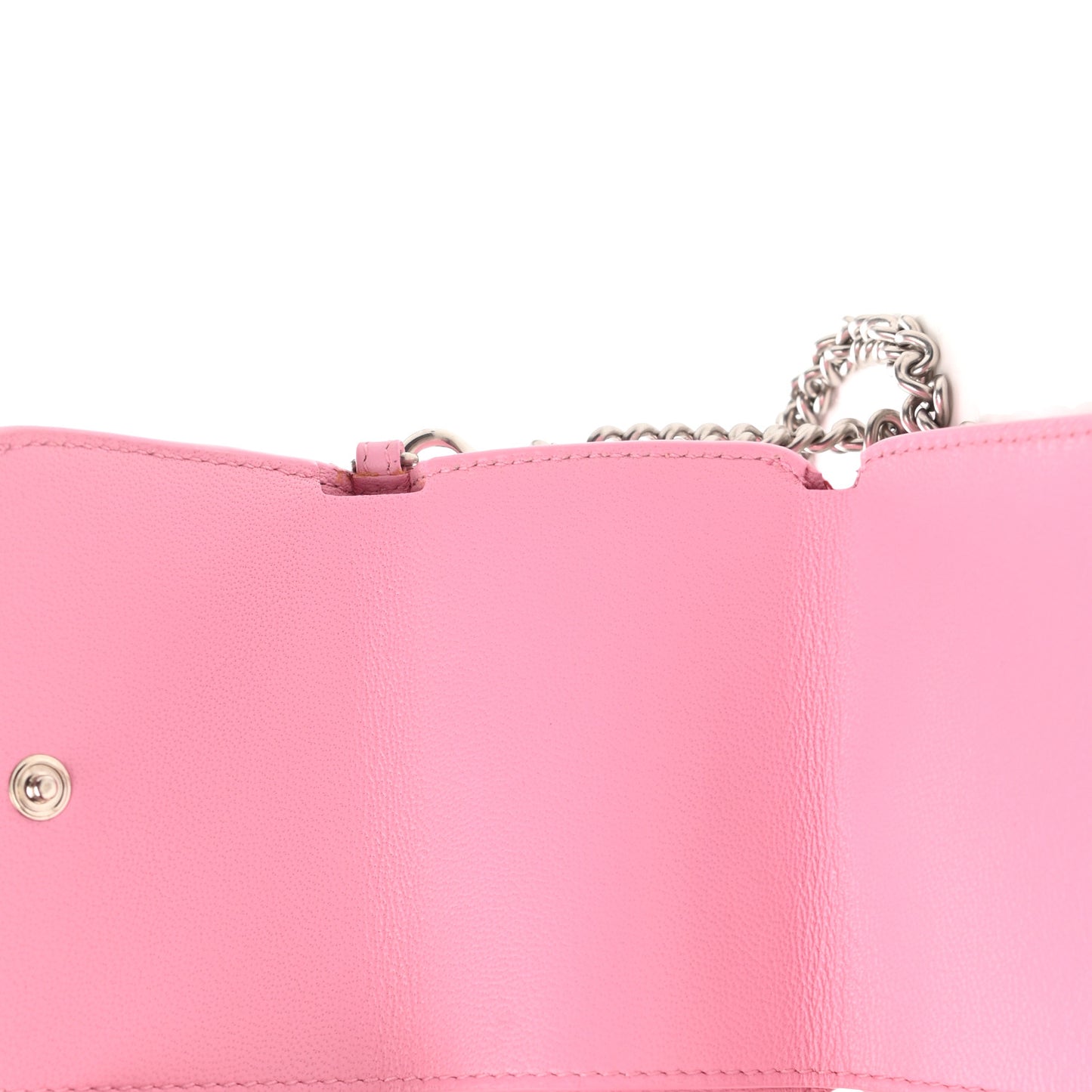 Calfskin Hello Kitty Mini Wallet Pink