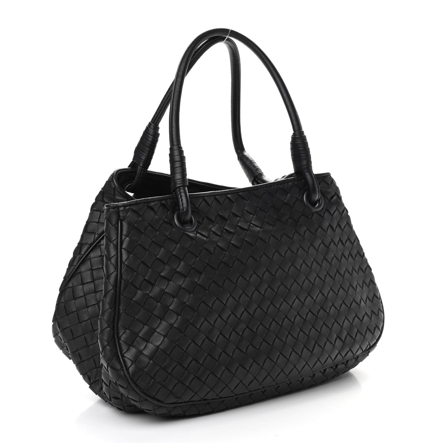 Nappa Intrecciato Woven Tote Black