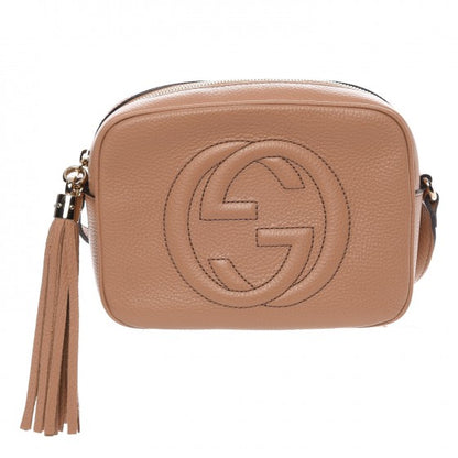 Gucci Pebbled Calfskin Small Soho Disco Bag Rose Beige 1 of 7