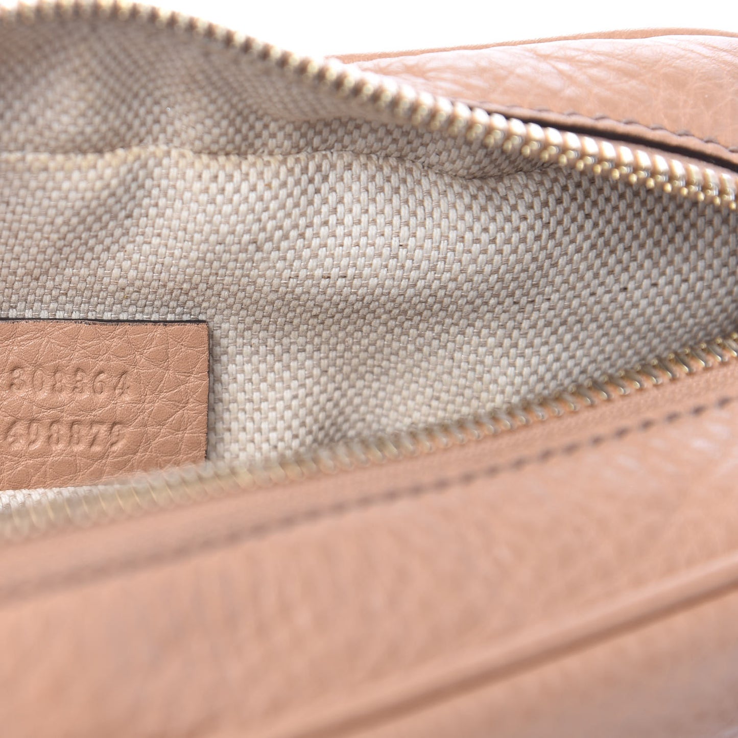 Pebbled Calfskin Small Soho Disco Bag Camelia