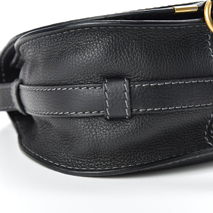 Chloe Calfskin Mini Marcie Round Crossbody Bag Black 9 of 10