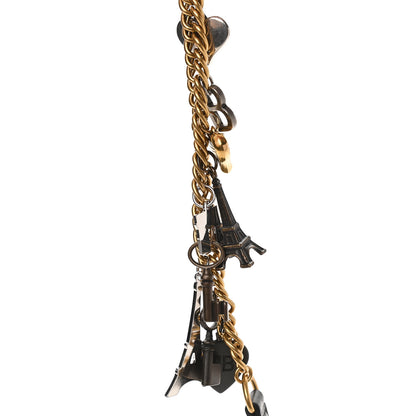 Balenciaga Wool Plaid Diagonal Allover Logo Matelasse XS Souvenir Belt Bag Black White Red 9 of 12