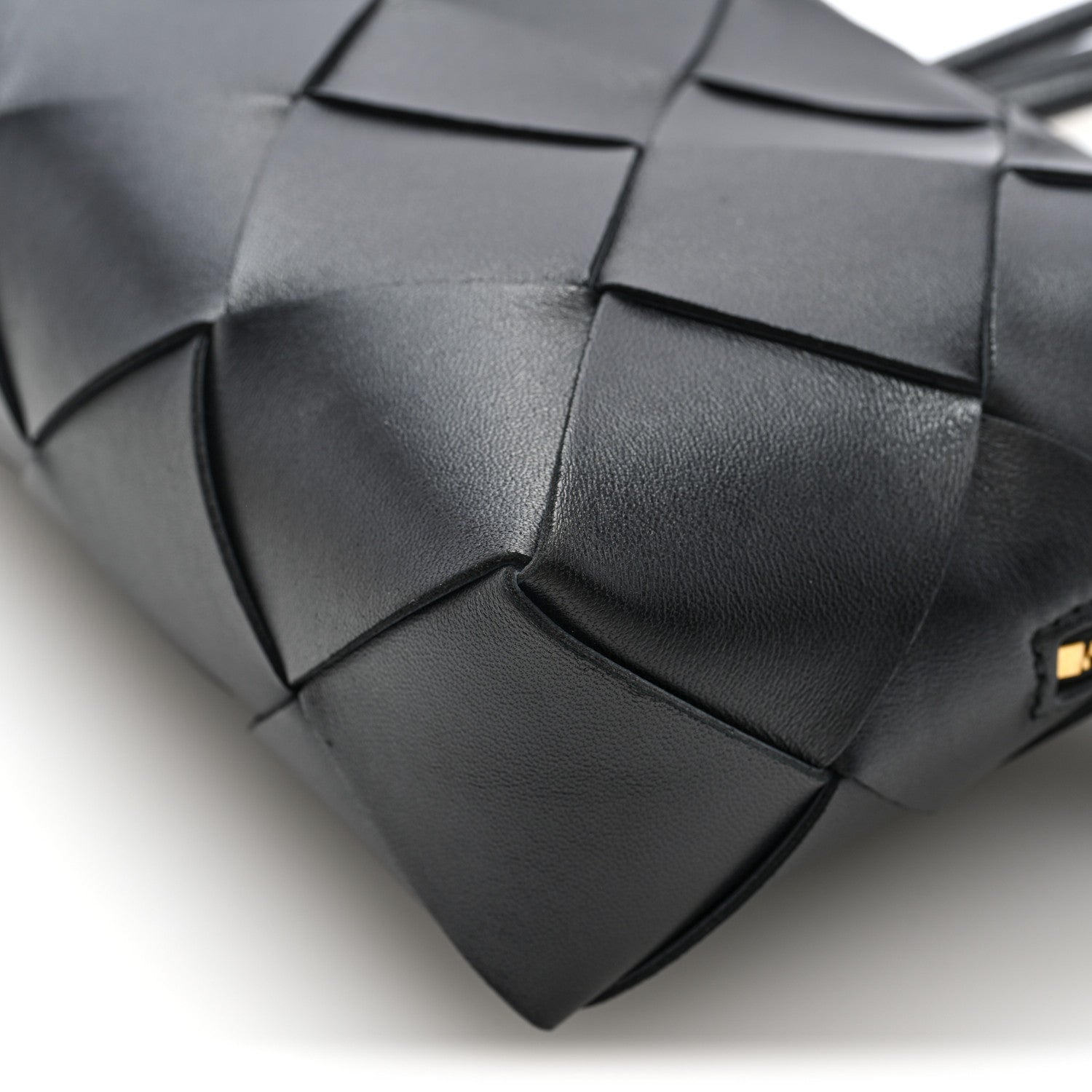 Bottega Veneta Lambskin Maxi Intrecciato Small Cassette Camera Bag