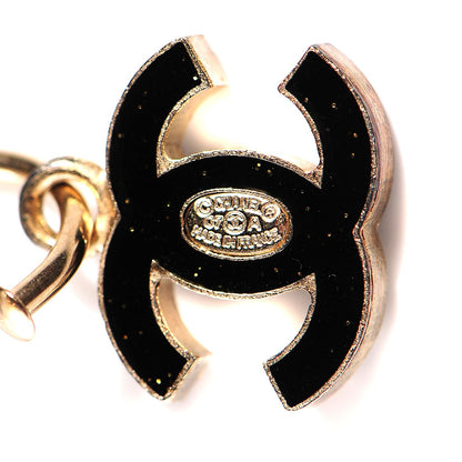 Chanel Pearl Crystal CC Drop Earrings Gold 4 of 5