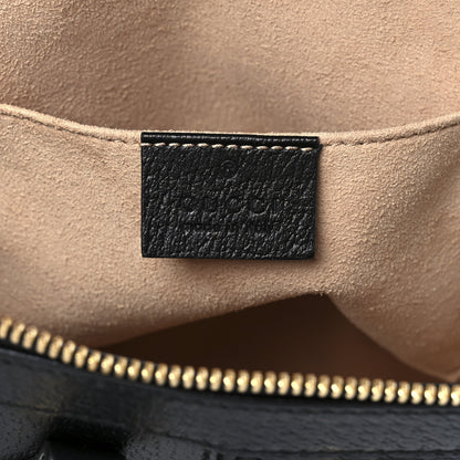 Gucci Textured Calfskin Web Small Ophidia Tote Bag Black 6 of 12