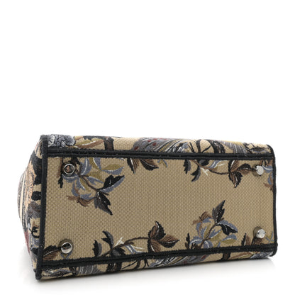 Christian Dior Canvas Embroidered Jardin D'Hiver Medium Lady D-Lite Beige Multicolor 4 of 13