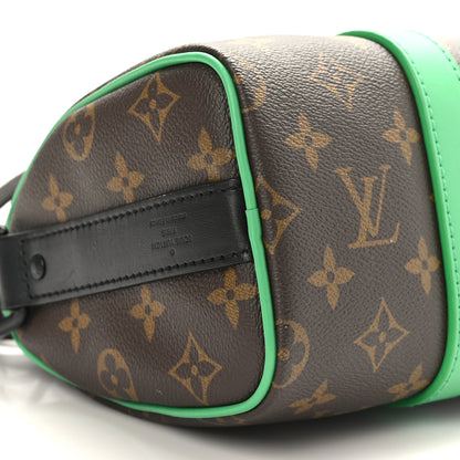 Louis Vuitton Monogram Macassar Keepall Bandouliere 25 Minty Green 7 of 9