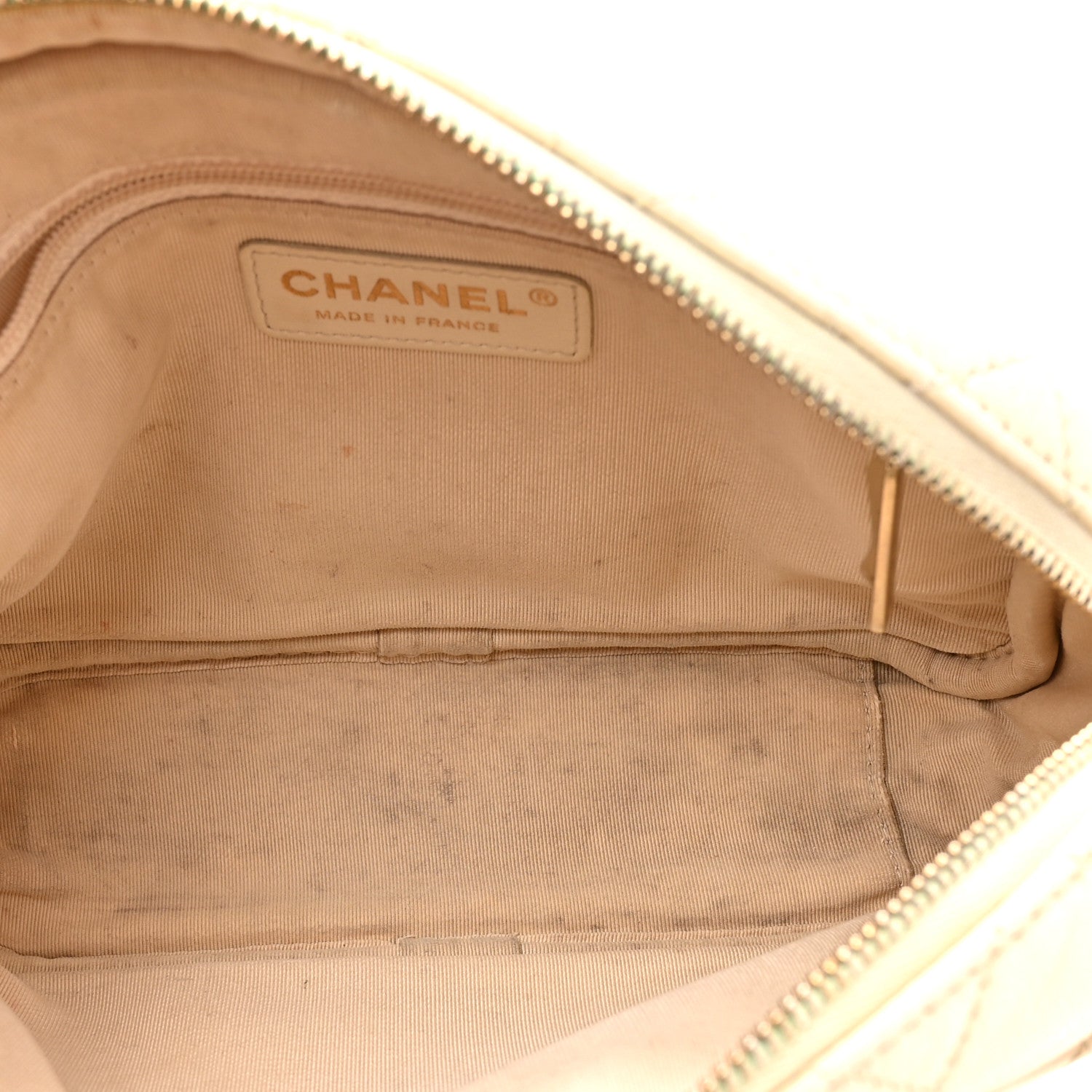 Chanel Caviar Flat Quilted Small Coco Tassel Camera Case White 4 of 10