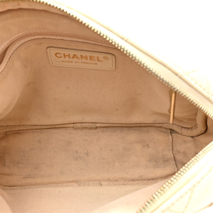 Chanel Caviar Flat Quilted Small Coco Tassel Camera Case White 4 of 10