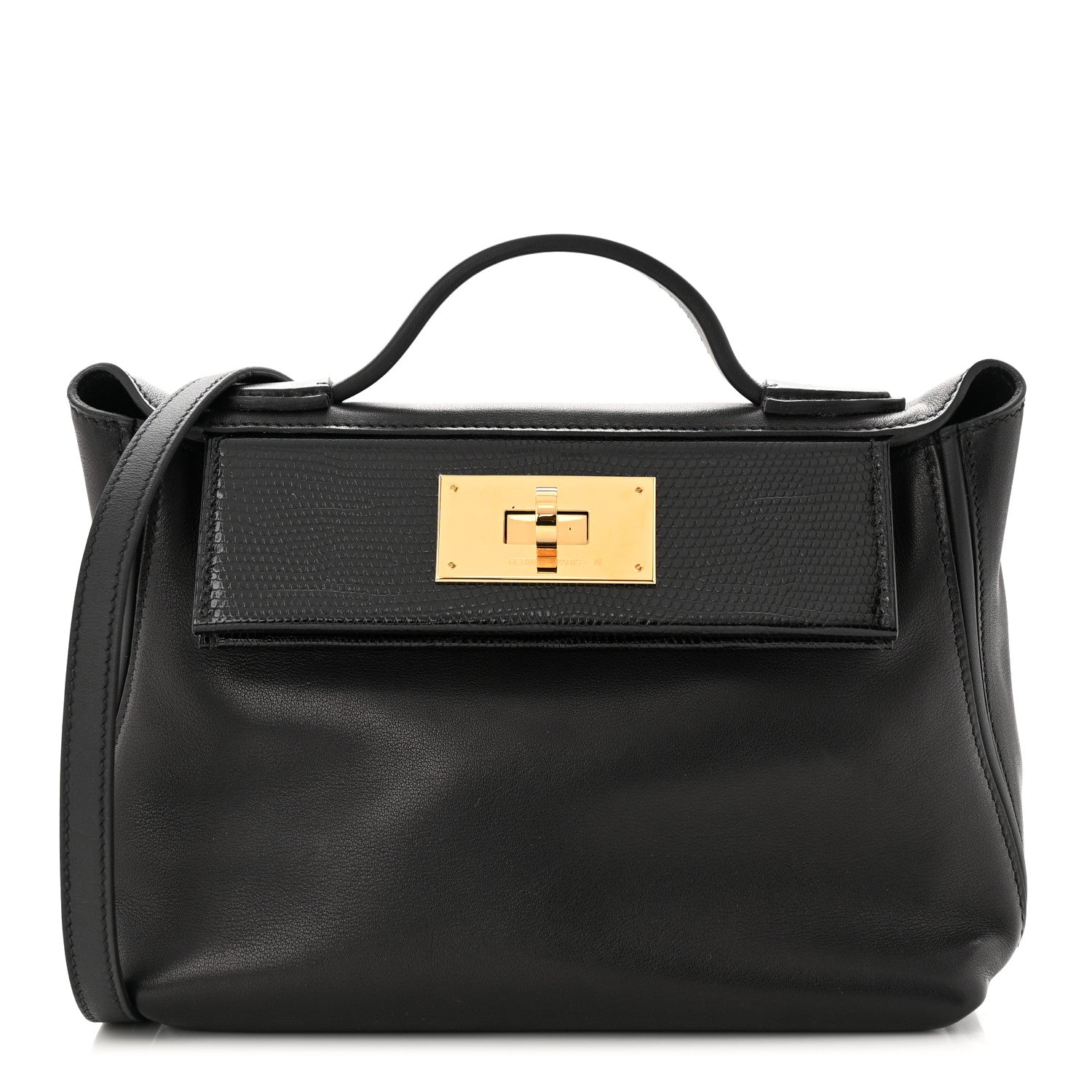 Hermes Swift Lizard Touch 24/24 21 Black 1 of 12